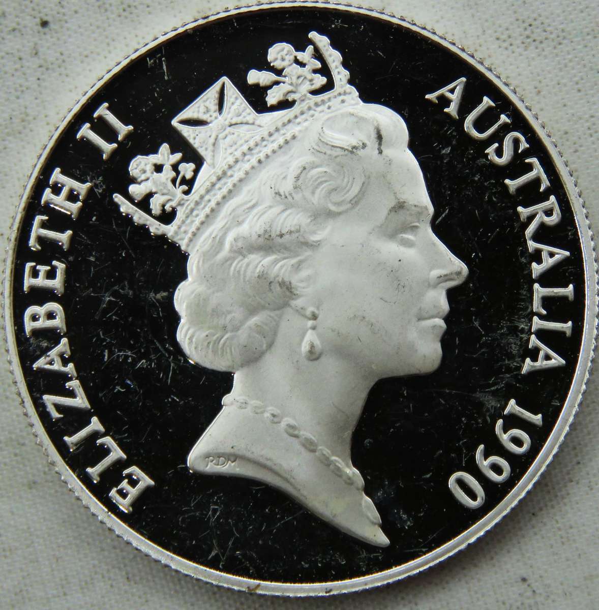 Australia Silver 925 10 Dollars Proof 1990-Sulpher-Crested Cockatoo"