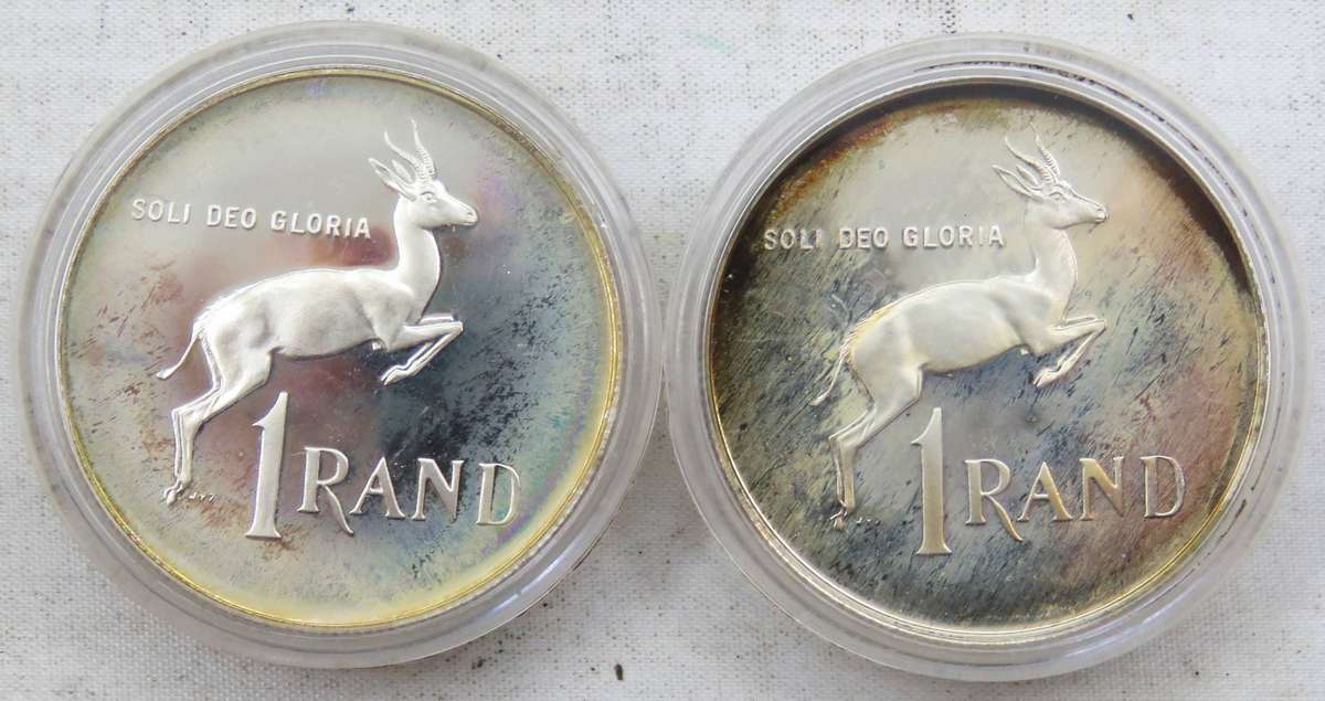 2x 1990  Silver Cameo Proof R1 -in sealed capsule as issued