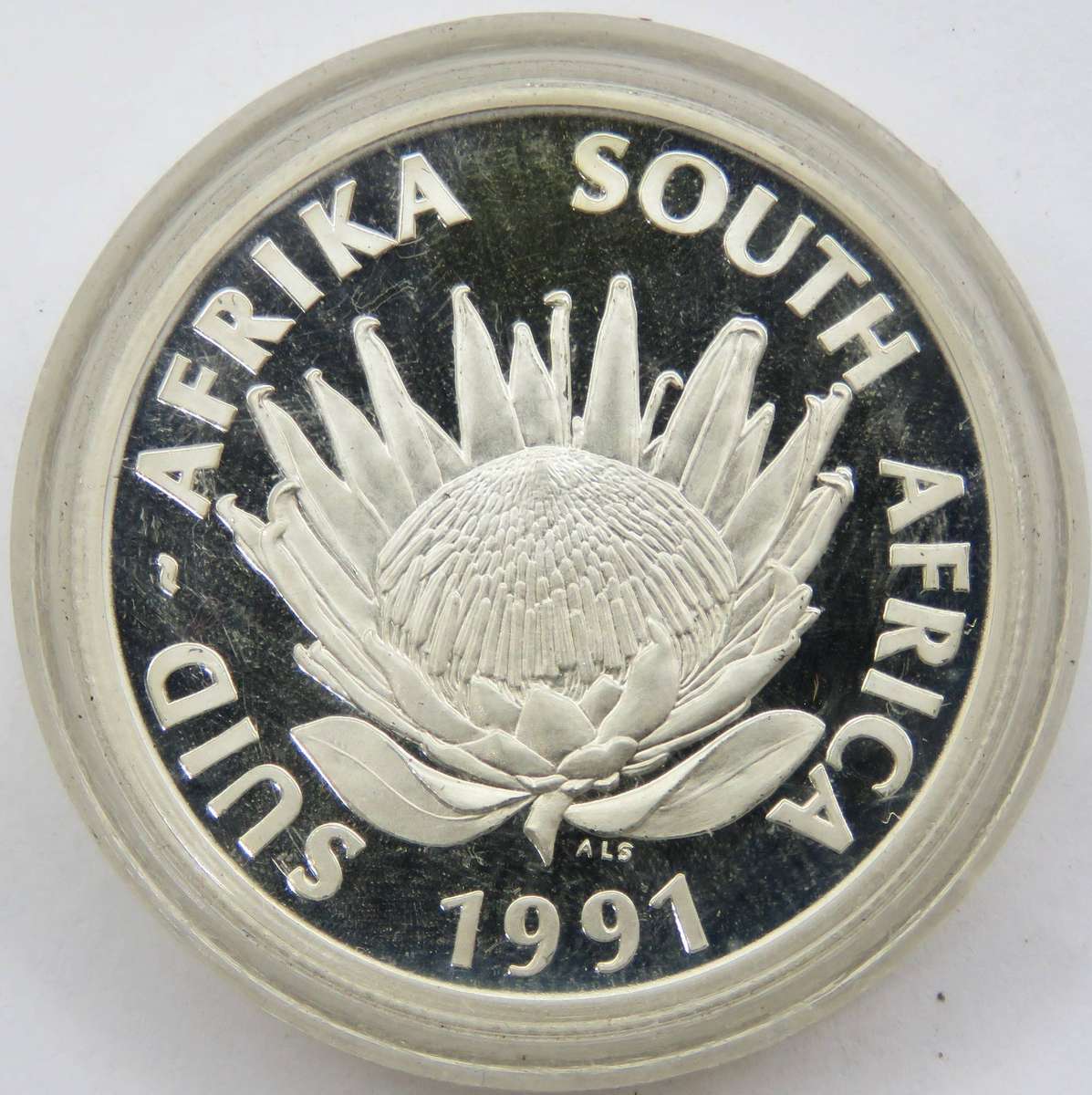 2x1991 Silver Proof 1 Rand NURSING in original capsule -in perfect condition as as issued