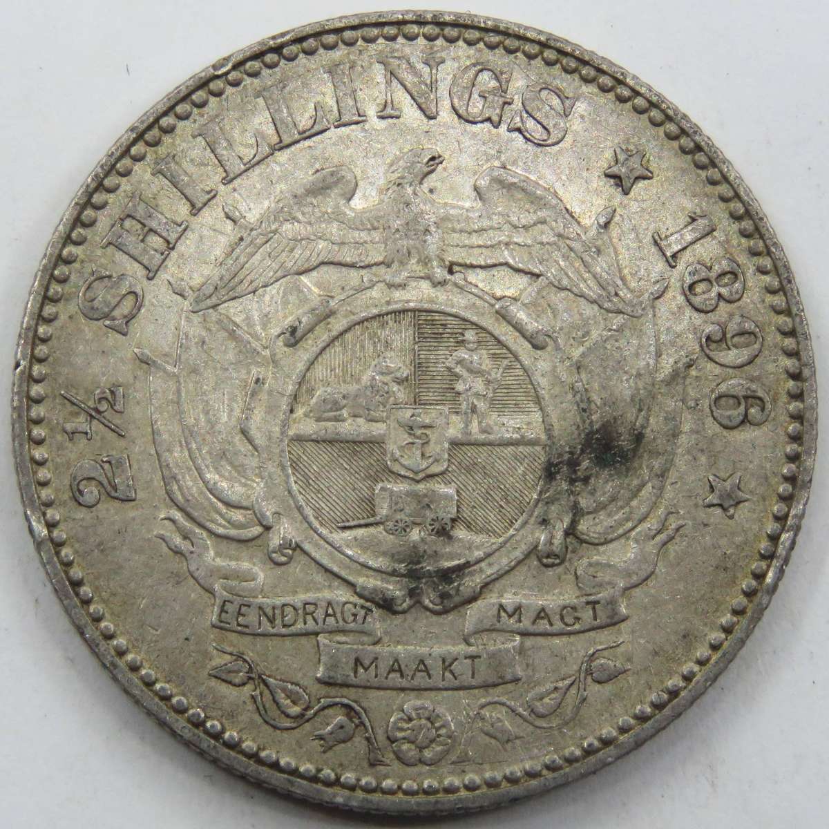 1896 ZAR 2 1/2  Shillings