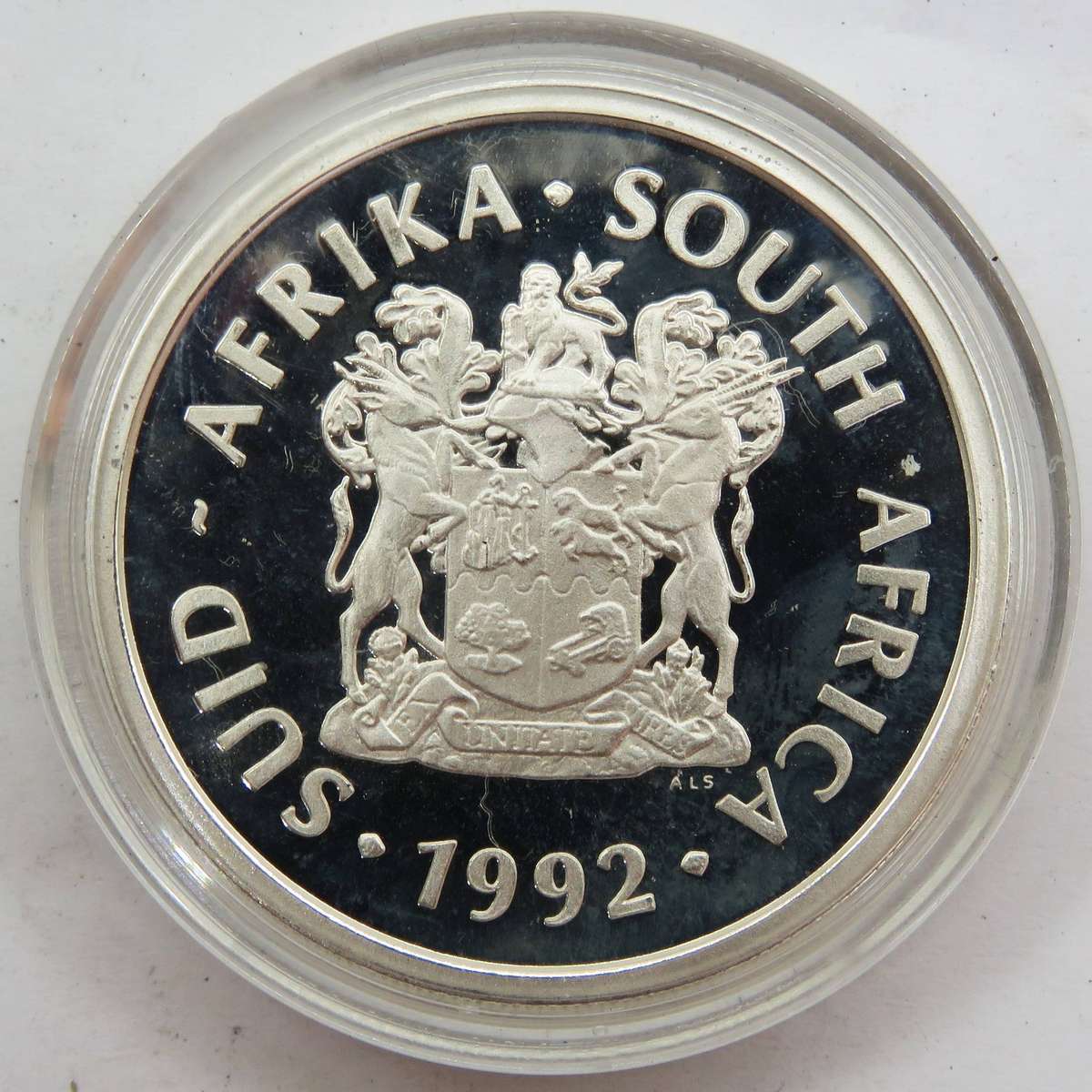 1992 1 Ounce Sterling Silver Proof  R2  CENTENNIAL MINT in SAM box and encapsulated as issued