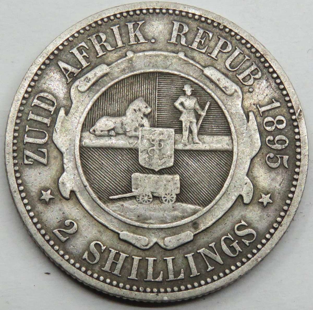 1895 ZAR 2  Shillings