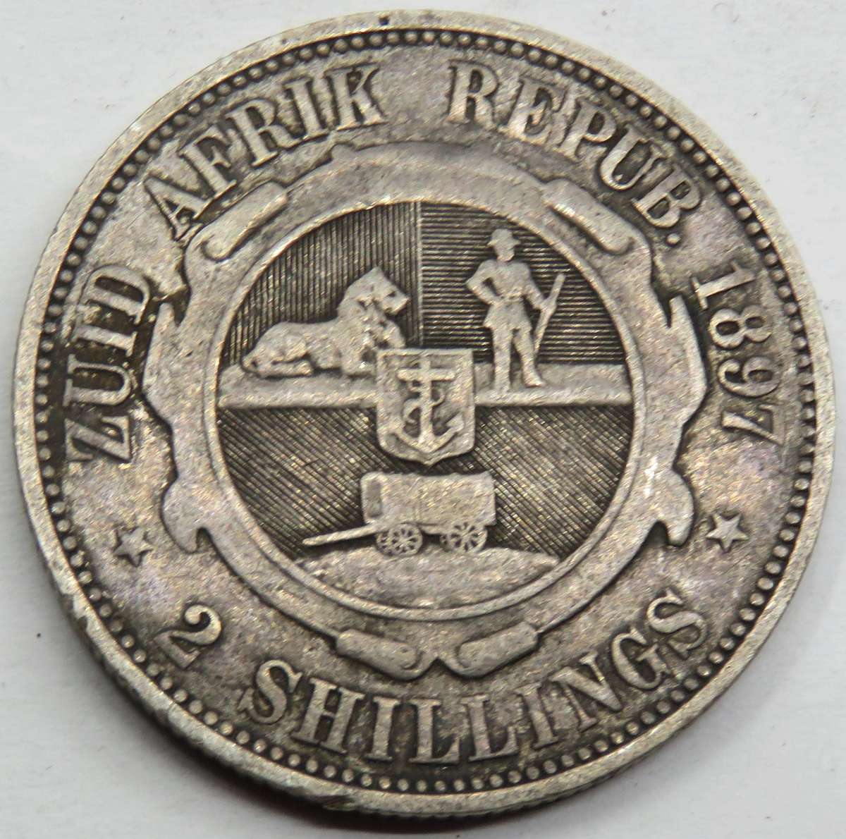 1897 ZAR 2  Shillings