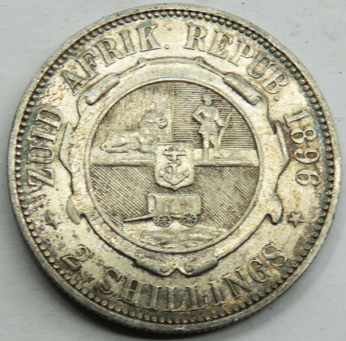 1896 ZAR 2  Shillings