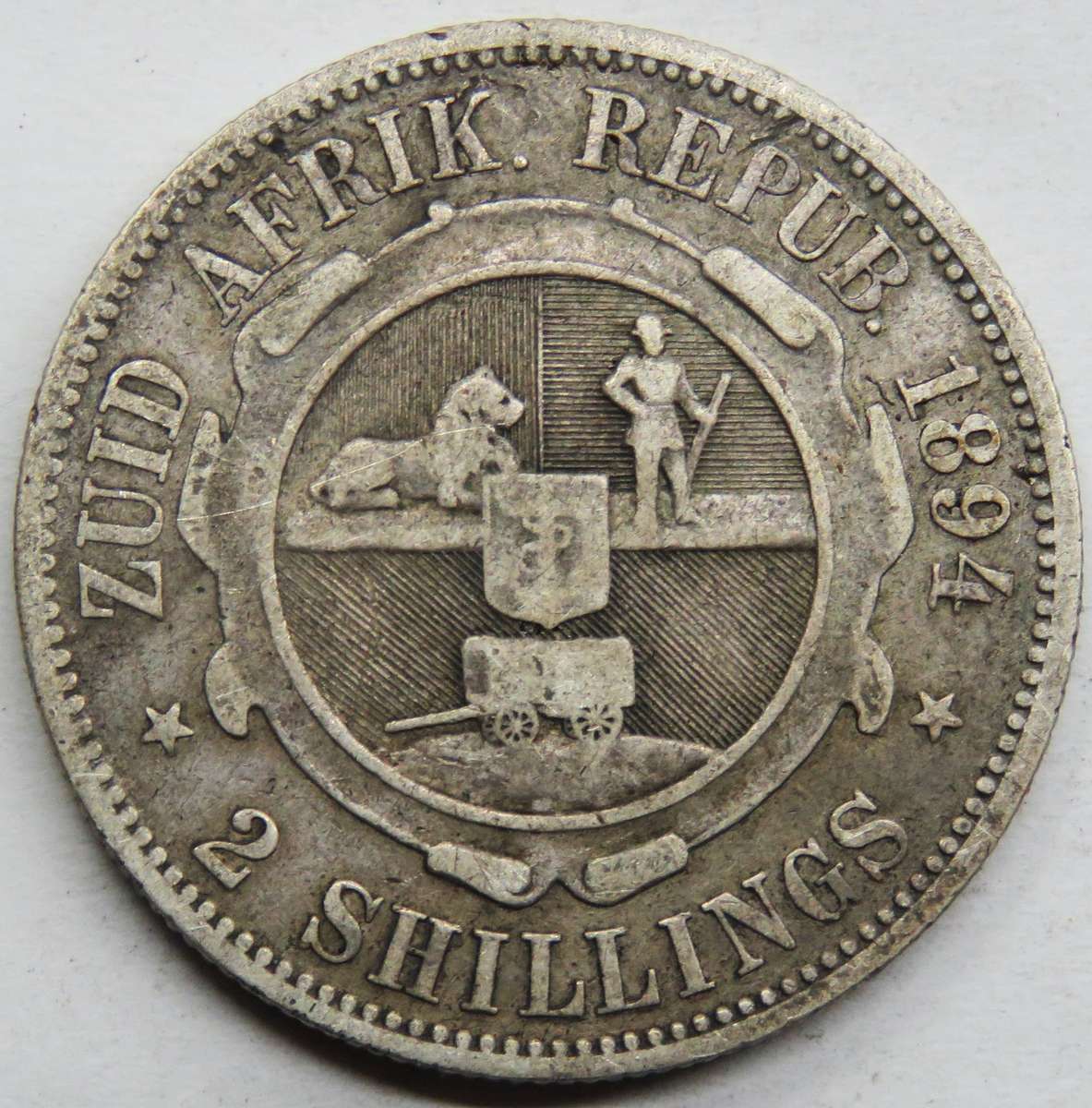 1894 ZAR 2  Shillings