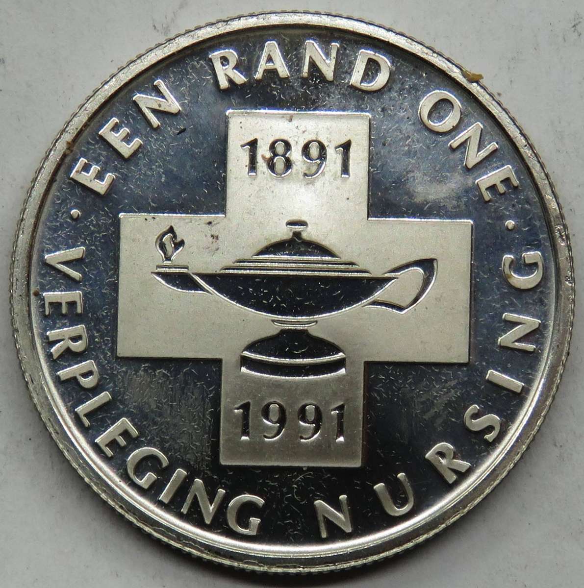 1991 Silver Proof 1 Rand NURSING