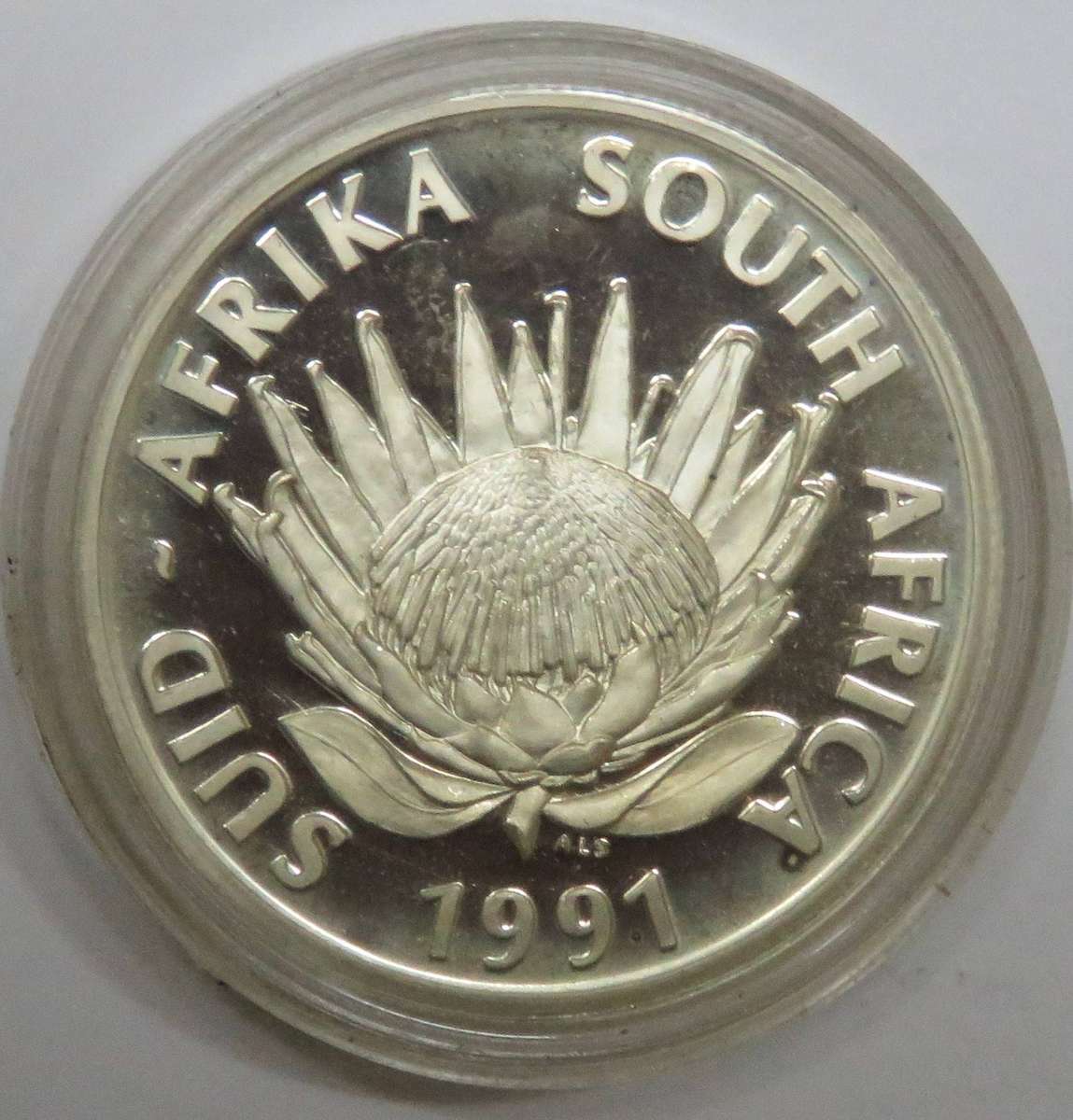 1991 Silver Proof 1 Rand NURSING in original capsule -in perfect condition as as issued