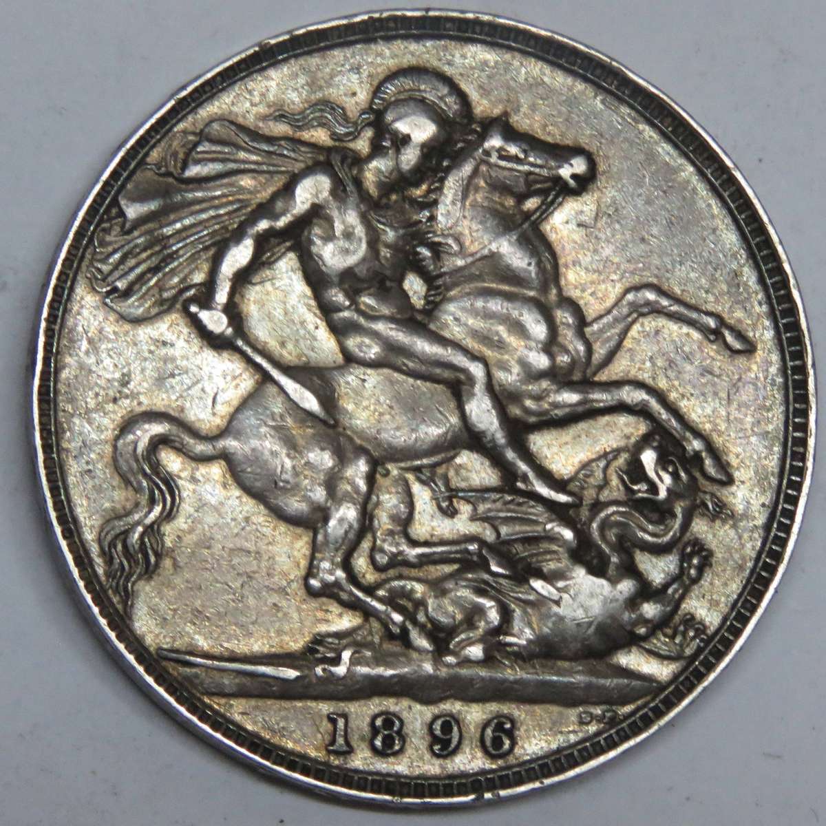 1896-LIX Great Britain Victorian Crown-RARER version
