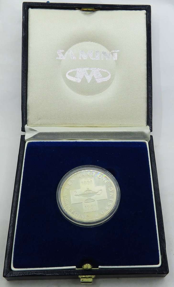 1991 Silver Proof 1 Rand NURSING in original capsule and box as issued