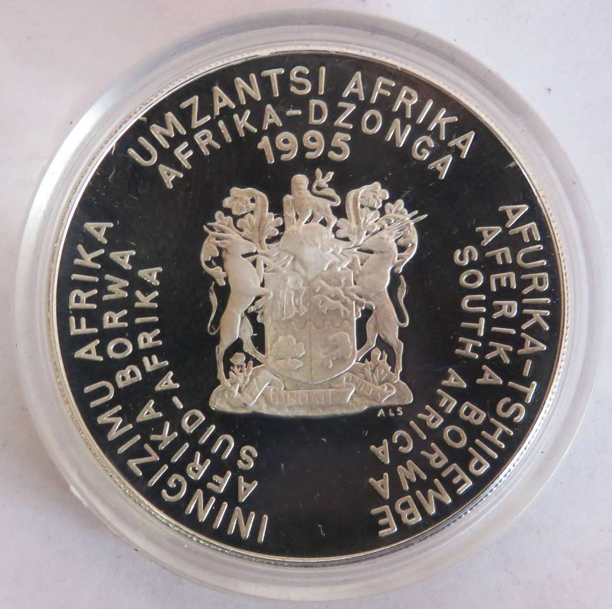1995 1 Ounce  Silver Proof  R2 FAO in SAM BOX with COA-33.6 Grams 925 silver