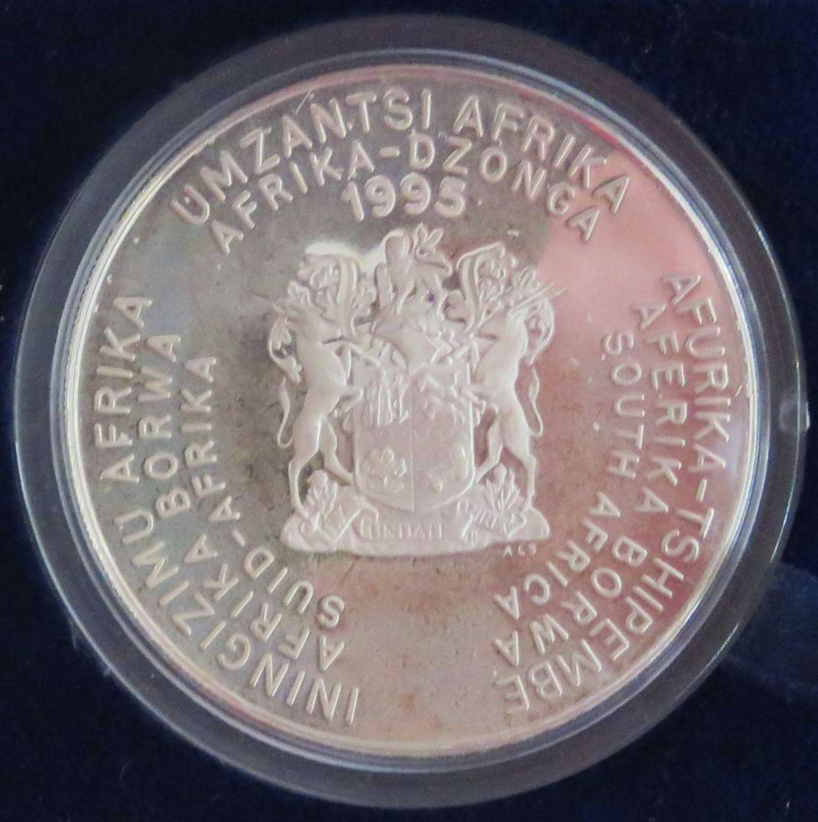 1995 1 Ounce  Silver Proof  R2 FAO in SAM BOX with COA-33.62 Grams 925 silver