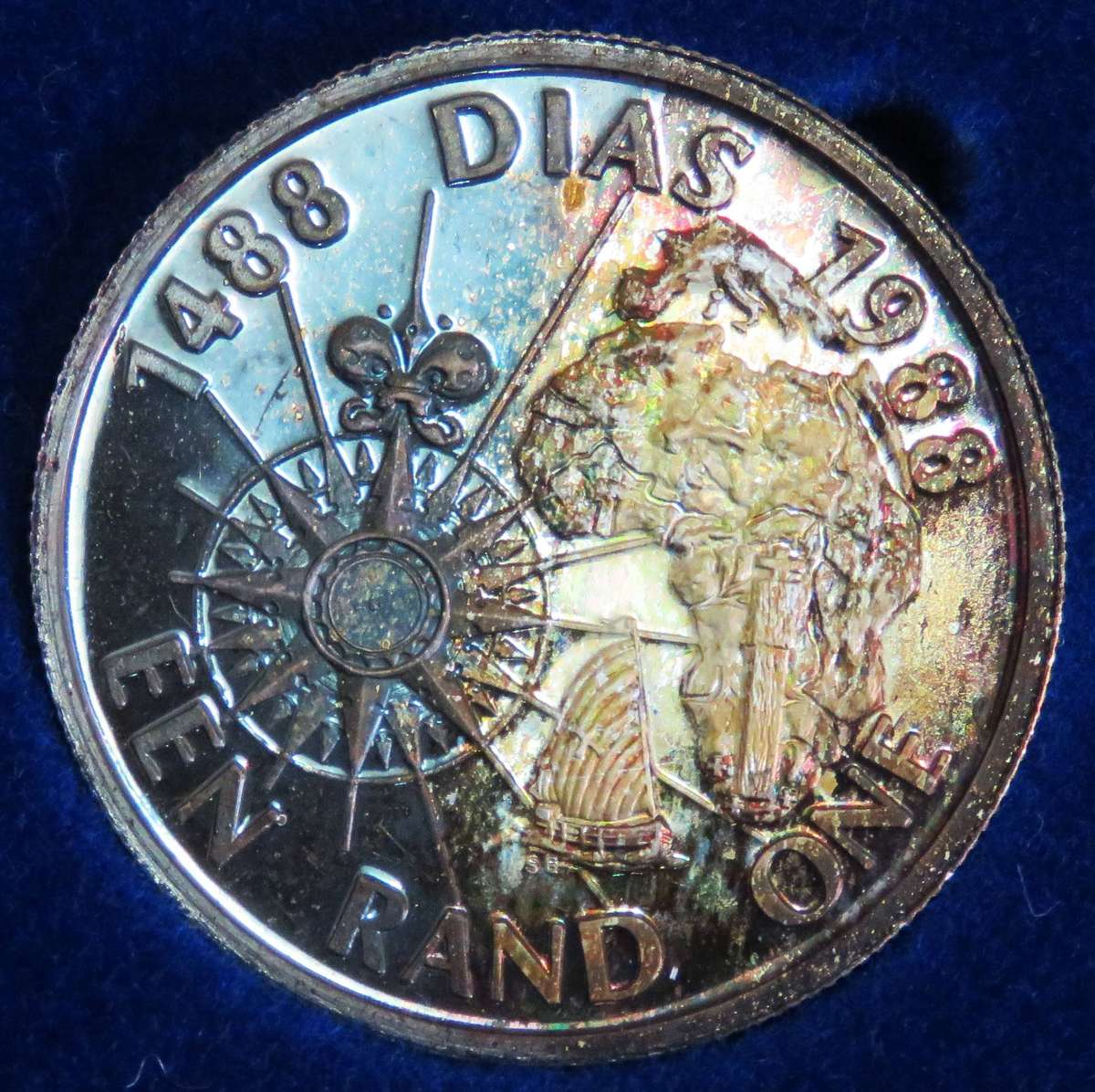 1988 Silver 1 Rand DIAS 1488-1988  proof in SAM box