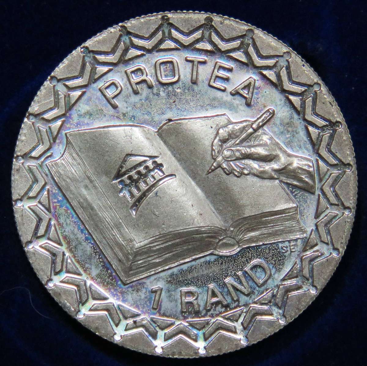 1996 Silver Proof 1 Rand CONSTITUTION in SAM box