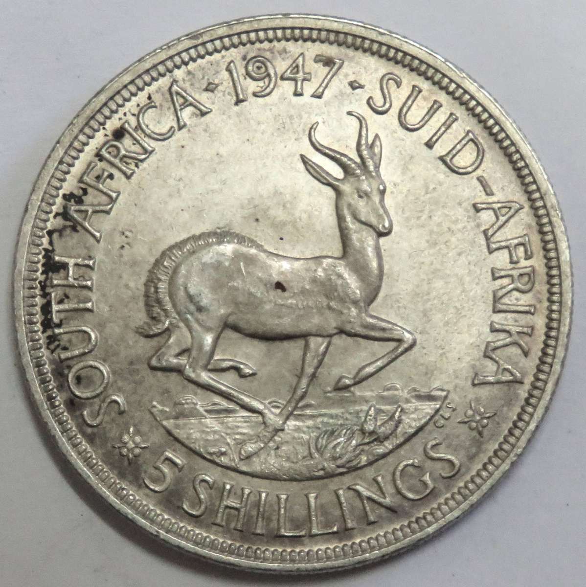 1947 South Africa 5 Shillings   UNC