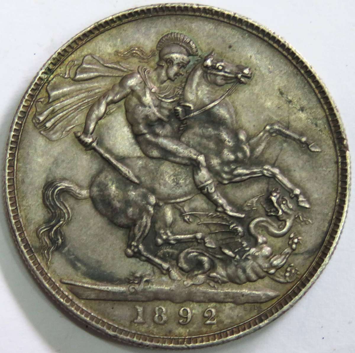 1892-Great Britain Victorian Crown-Superb Example