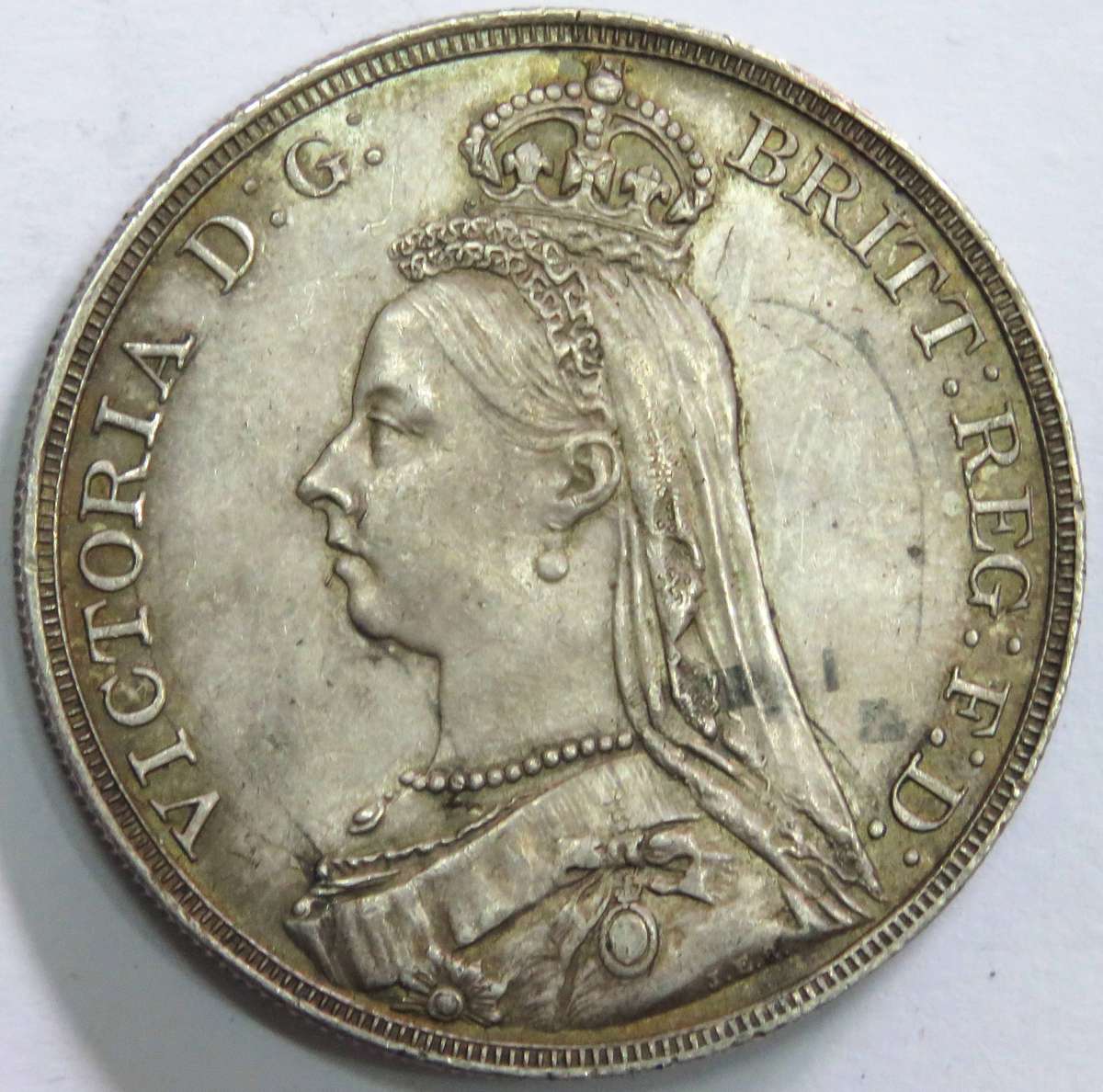 1892-Great Britain Victorian Crown-Superb Example