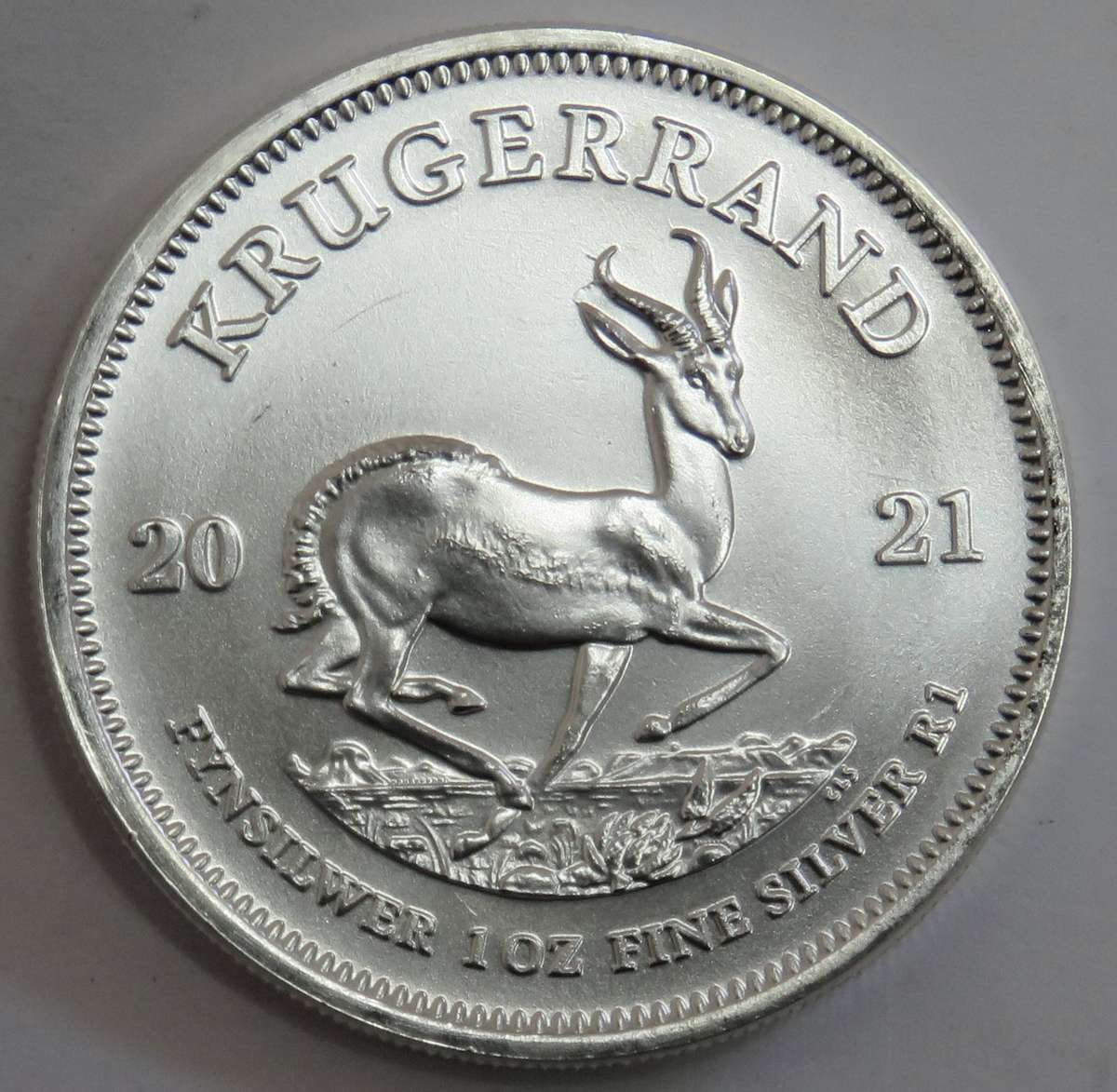 2021 Brilliant UNC 1 Ounce Silver Krugerrand -4 available