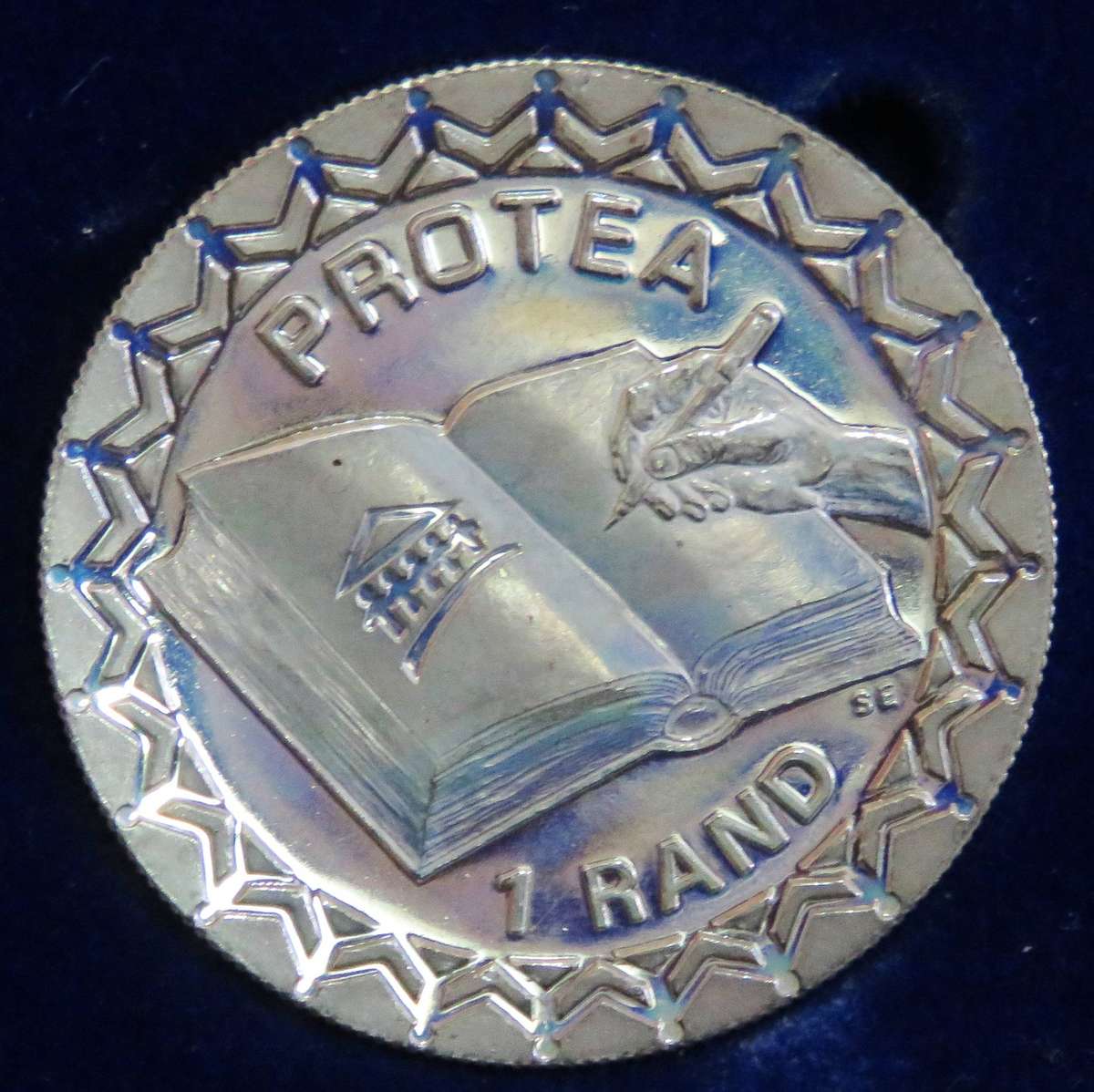 1996 Silver Proof 1 Rand CONSTITUTION in SAM box