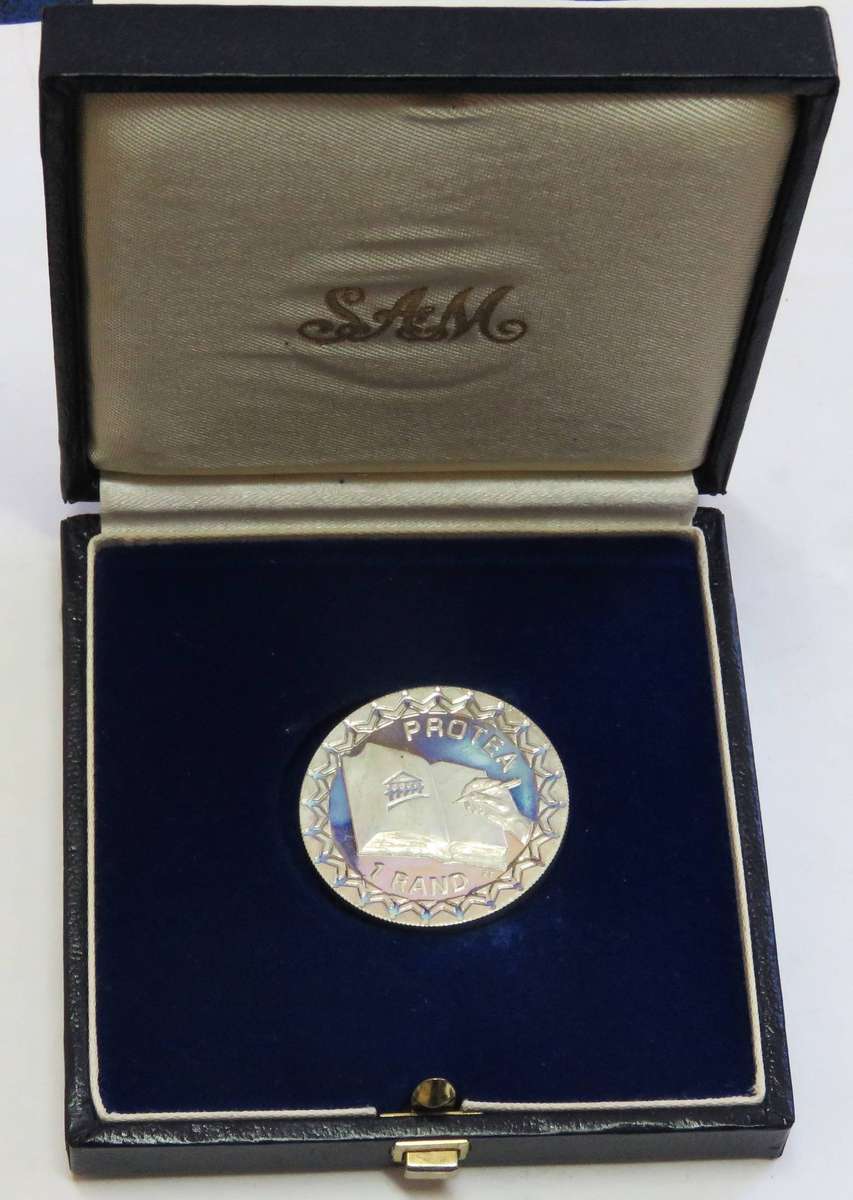 1996 Silver Proof 1 Rand CONSTITUTION in SAM box