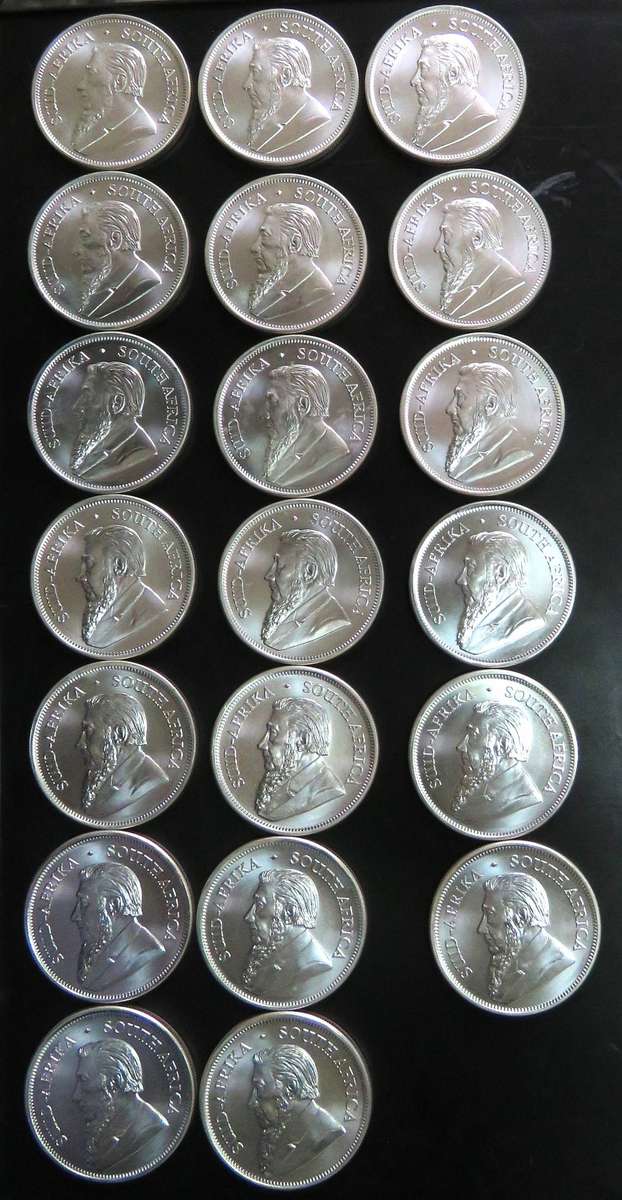 2021 Brilliant UNC 1 Ounce Silver Krugerrand -20 available