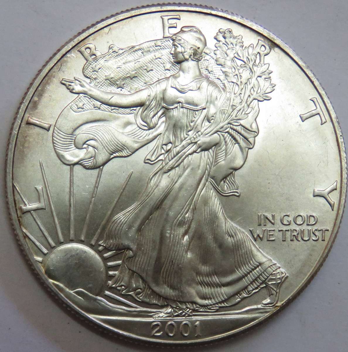 2001 US Silver Eagle 1 Ounce 999