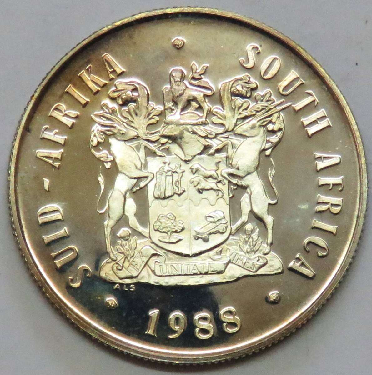 1988 Silver 1 Rand GREAT TREK  proof in SAM box-Lovely toning