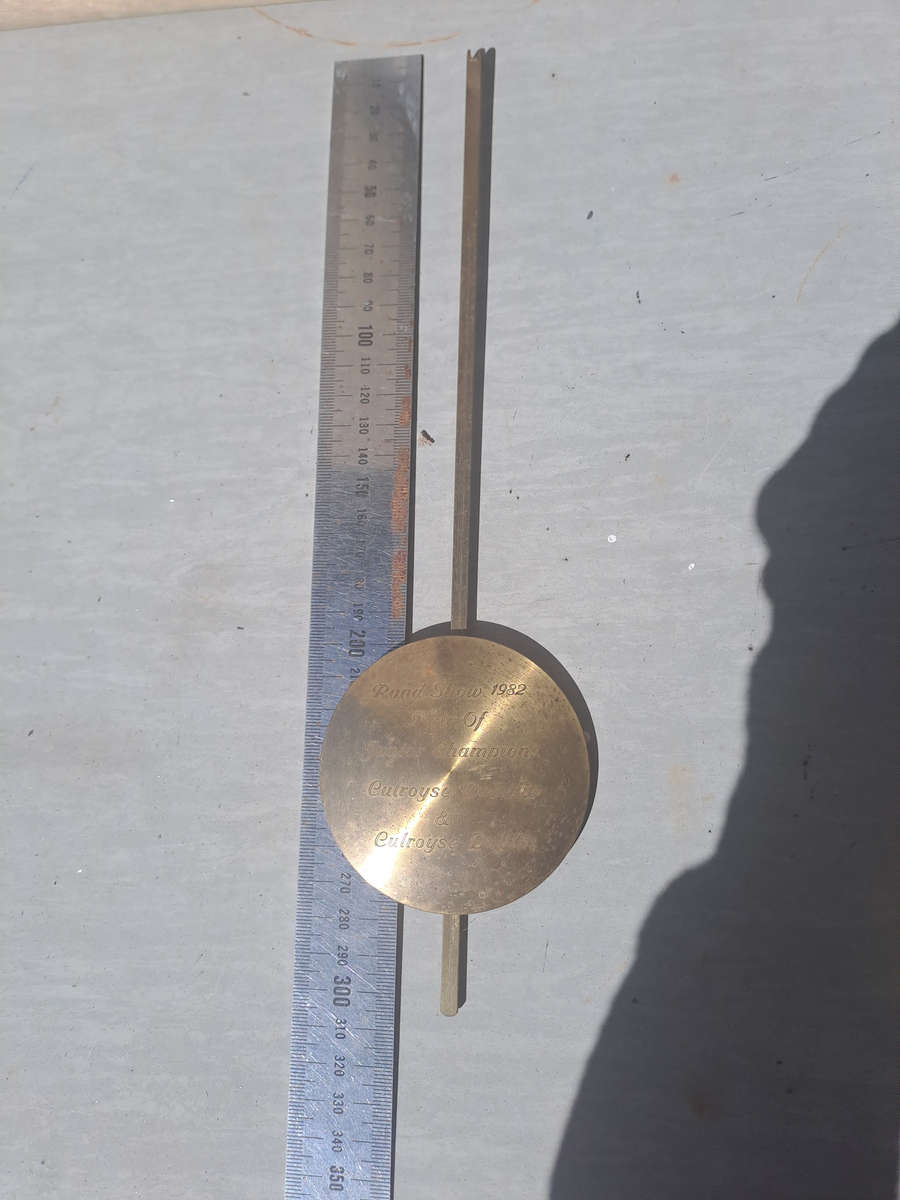 clock pendulum diam 80mm 72 grams