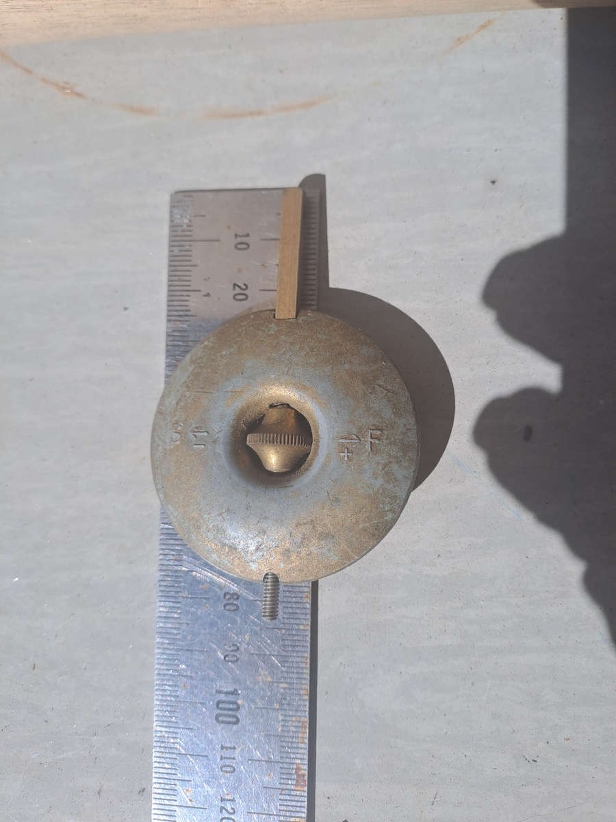 Mantle clock pendulum diam 50mm length 80mm weight 87g