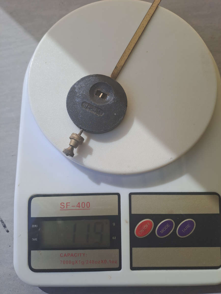 clock pendulum diam 44mm weight  120g