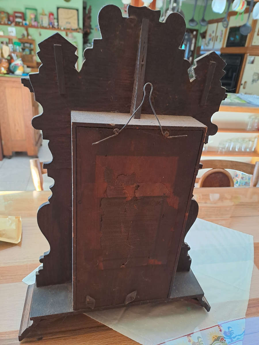 Vintage Ginger bread clock working Waterbury clock co USA