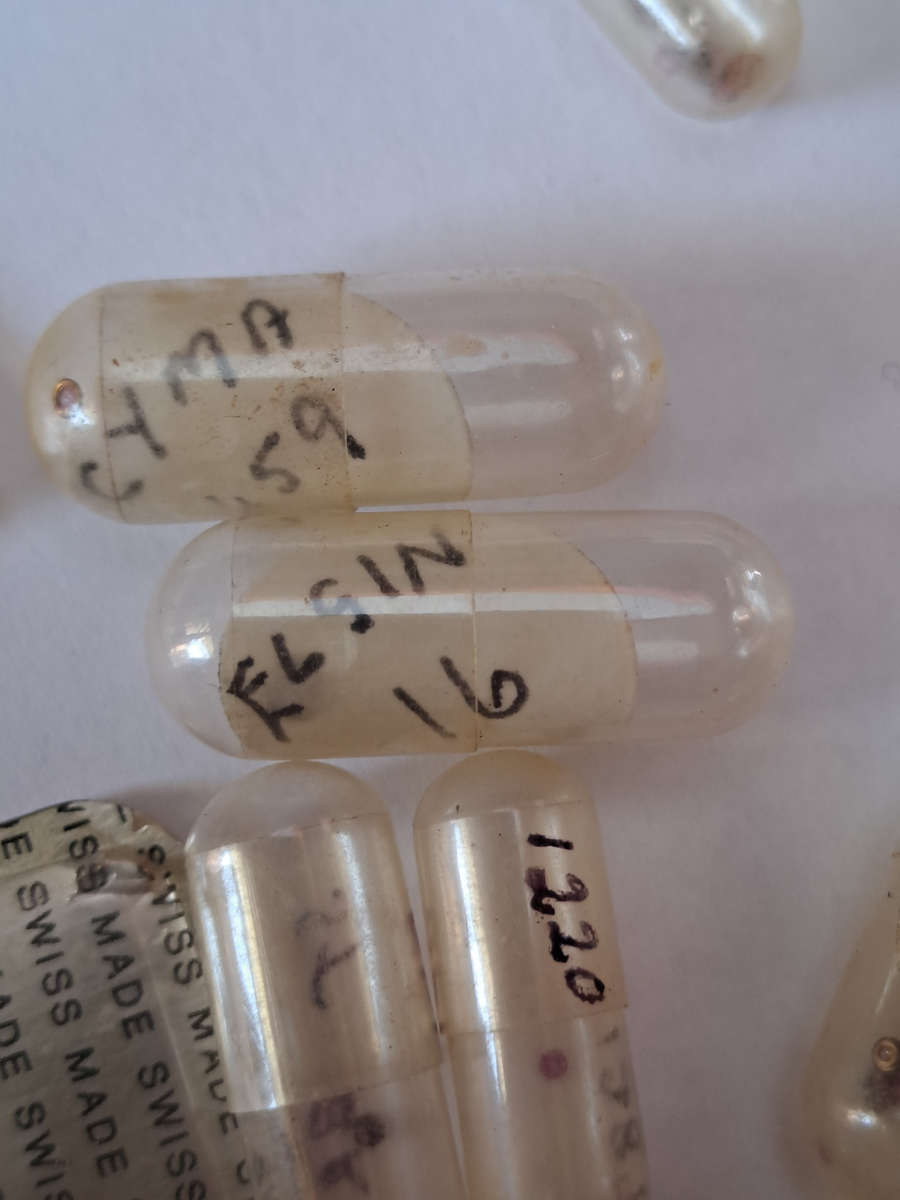 Lot of watch spares jewels springs settings Incabloc Favotite etc as per pictures