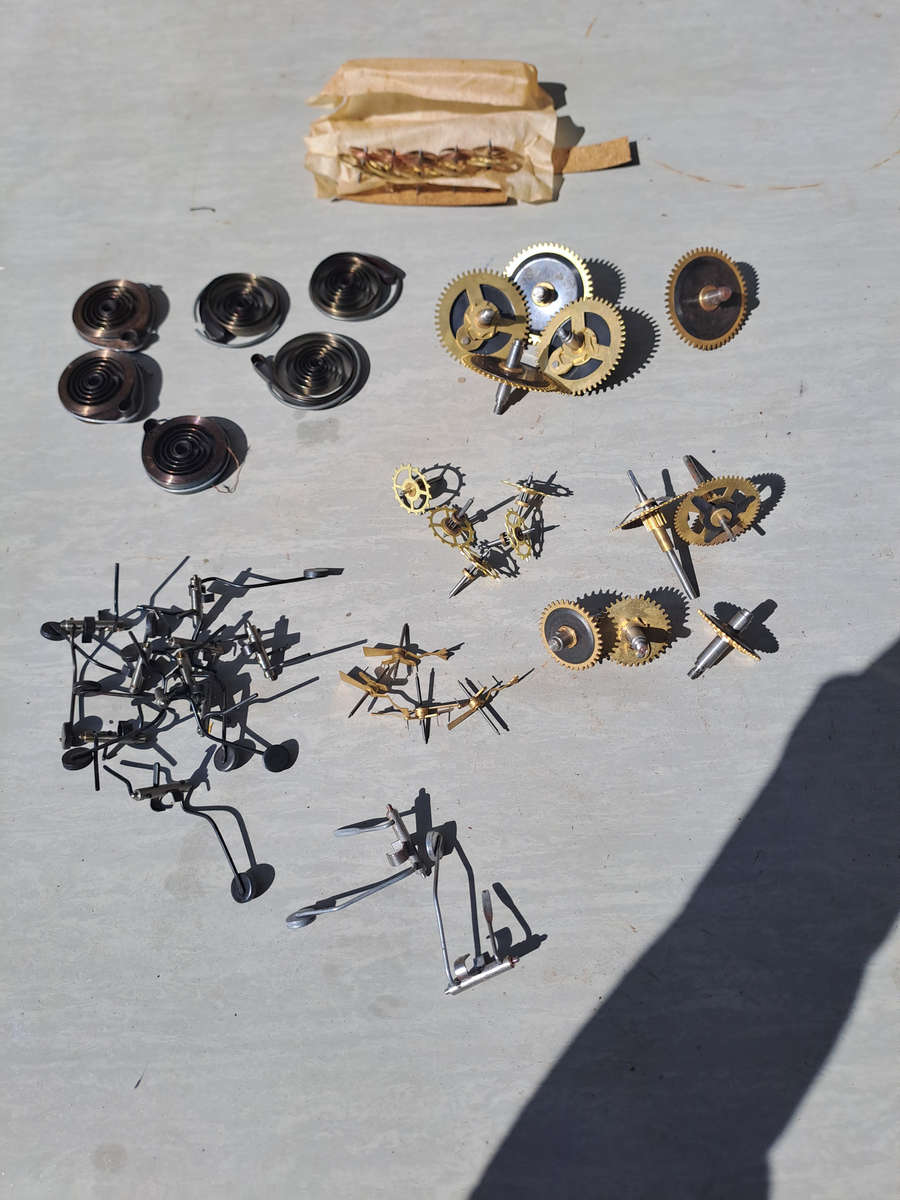 Lot 2 various clock parts all new old stock