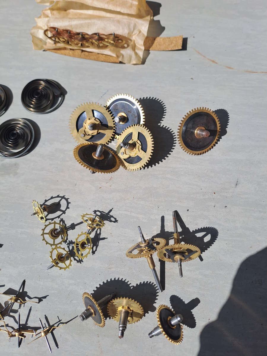 Lot 2 various clock parts all new old stock