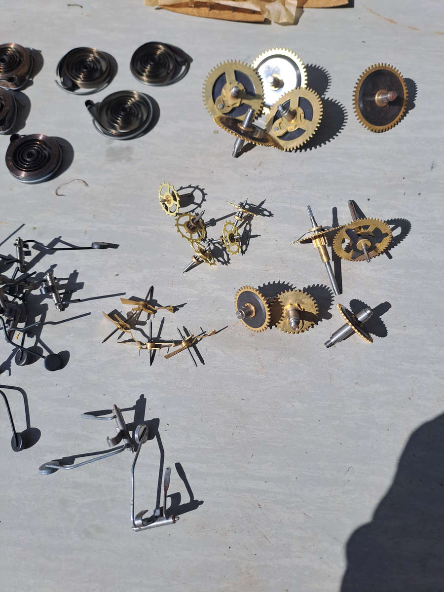 Lot 2 various clock parts all new old stock