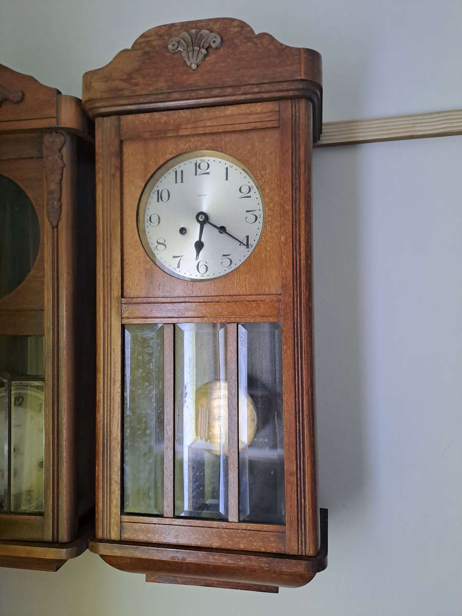 Vintage Keinzle wall clock working