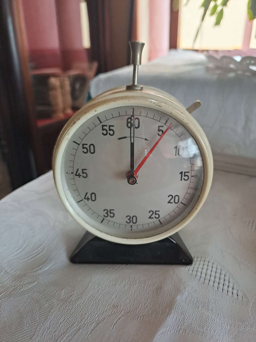 German vintage table stop clock