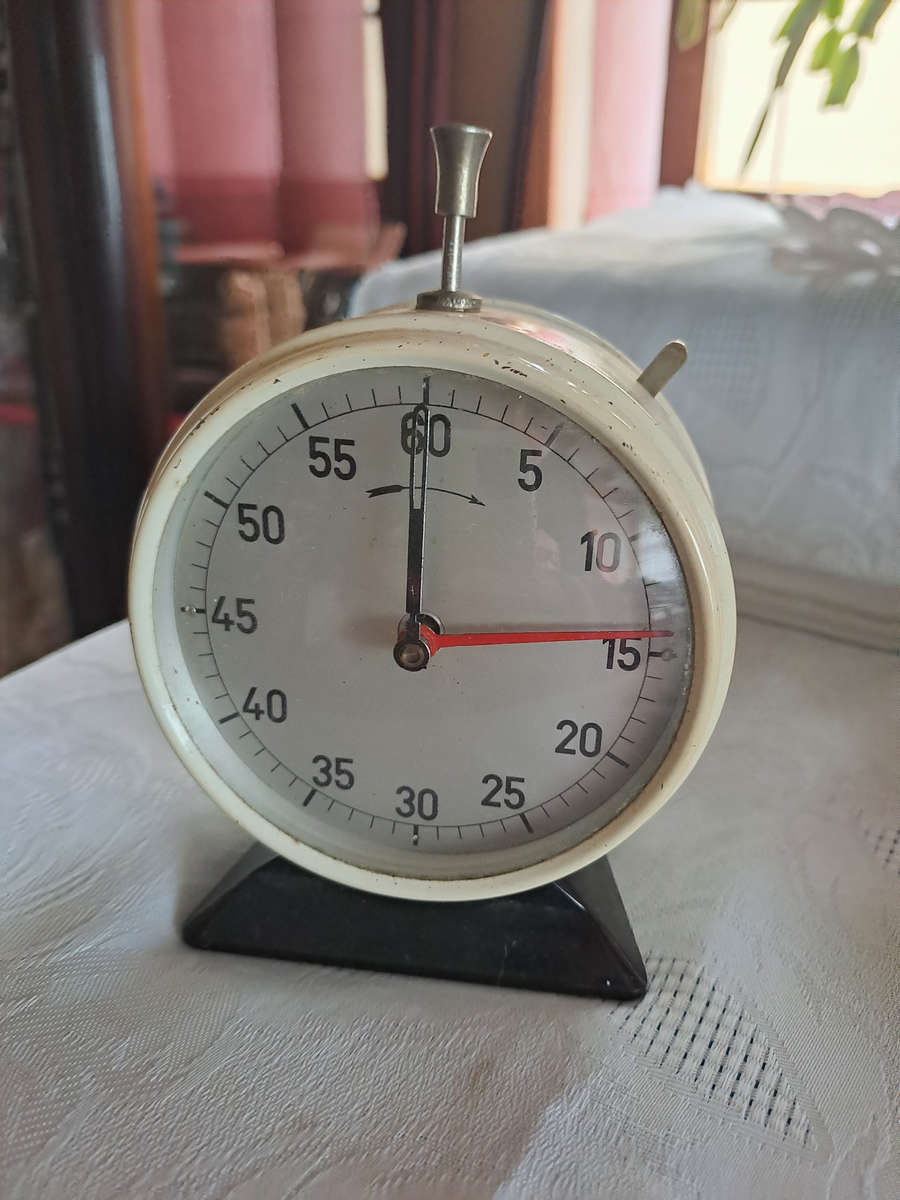 German vintage table stop clock