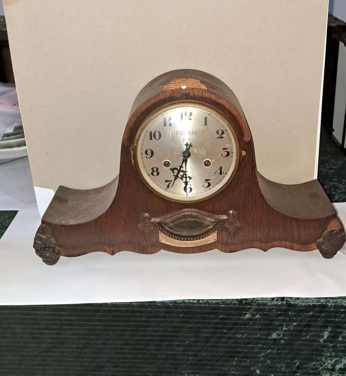 Vintage mantle clock complete