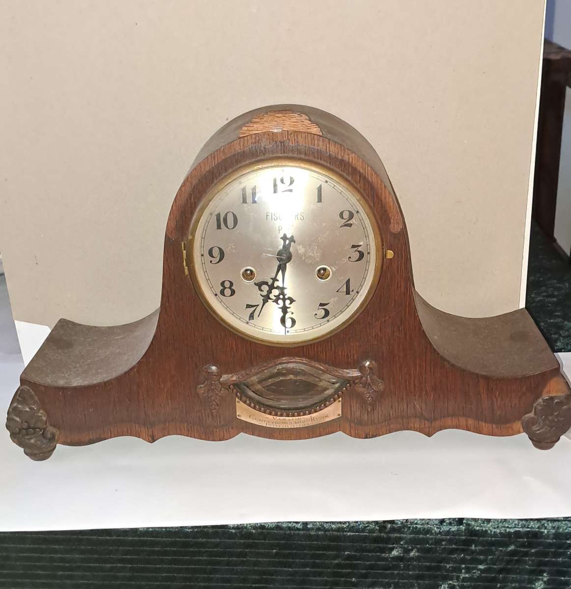 Vintage mantle clock complete