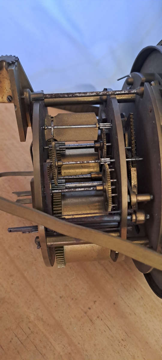 Antique Marti Medaille De Bronze French Mantle Clock open escarpment  movement