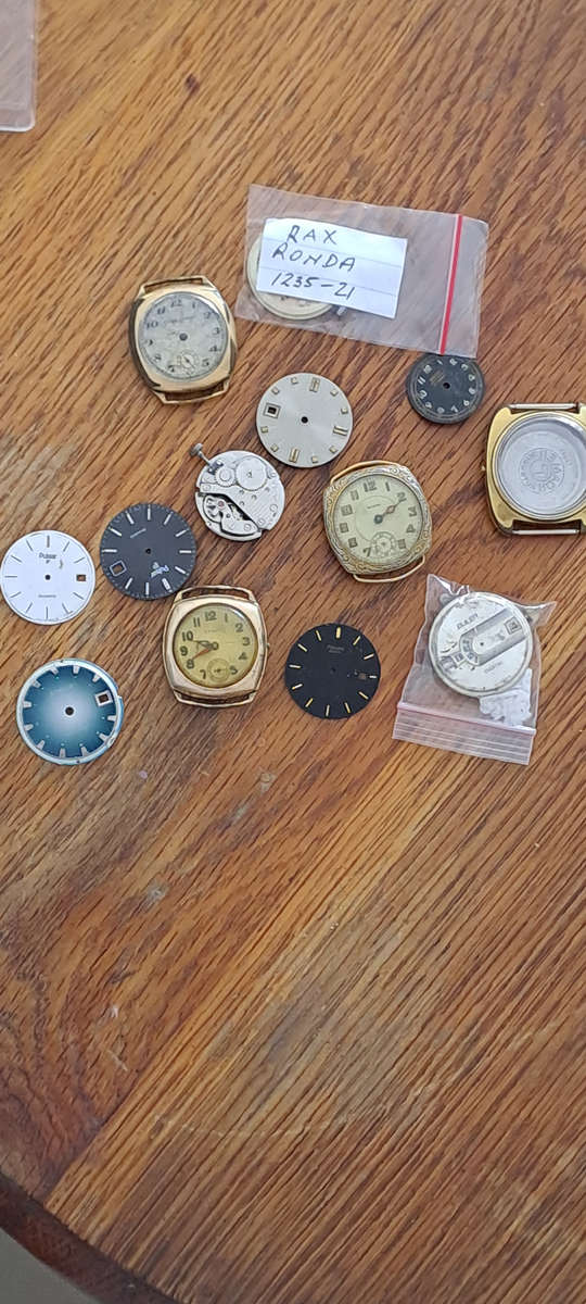Vintage men's watch parts