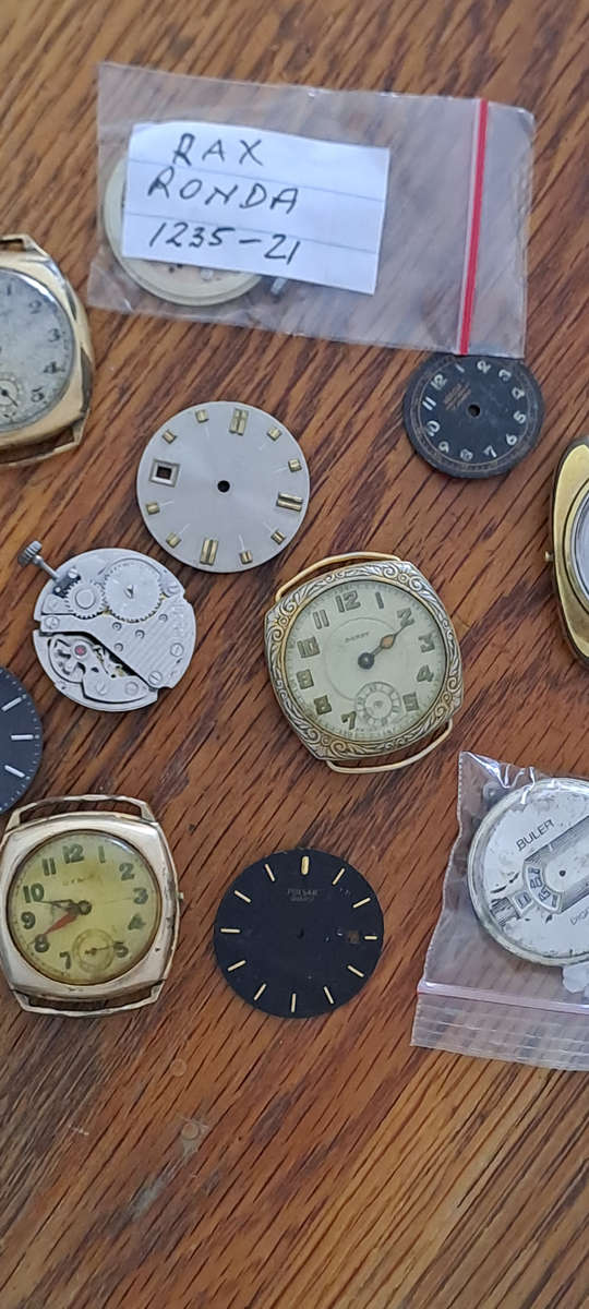 Vintage men's watch parts