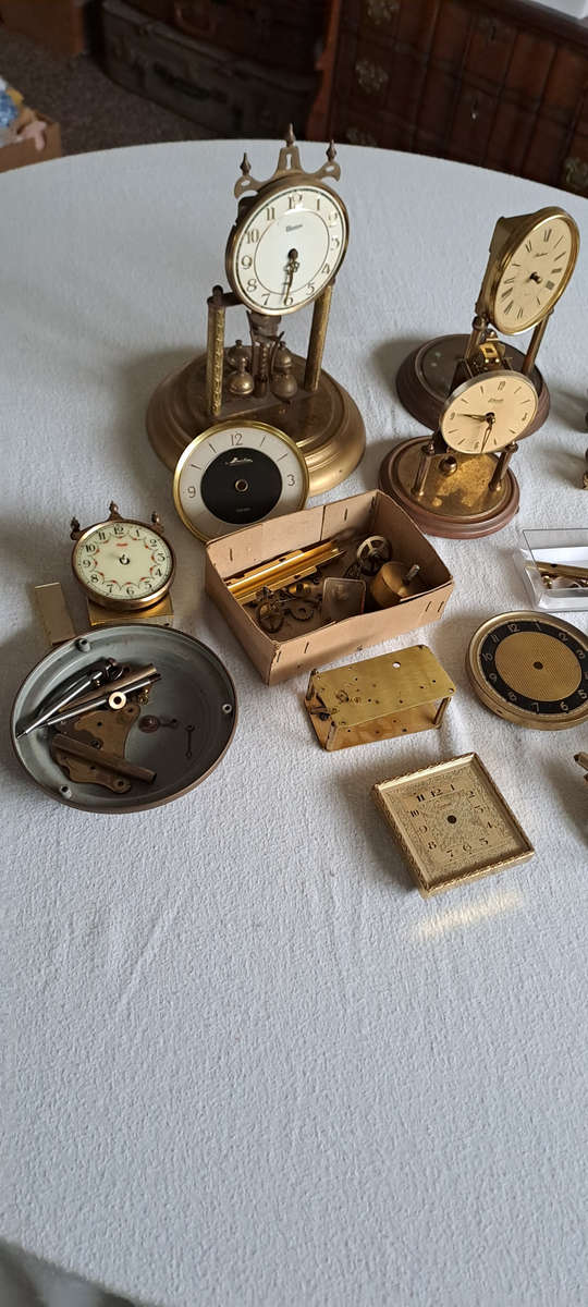 job lot of anniversary clocks and parts as per pictures
