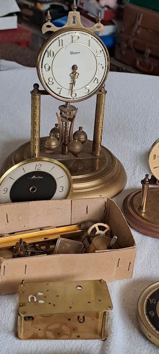 job lot of anniversary clocks and parts as per pictures