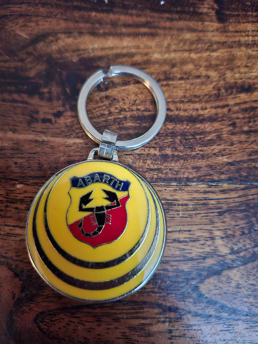 ABARTH stainless steel keyring