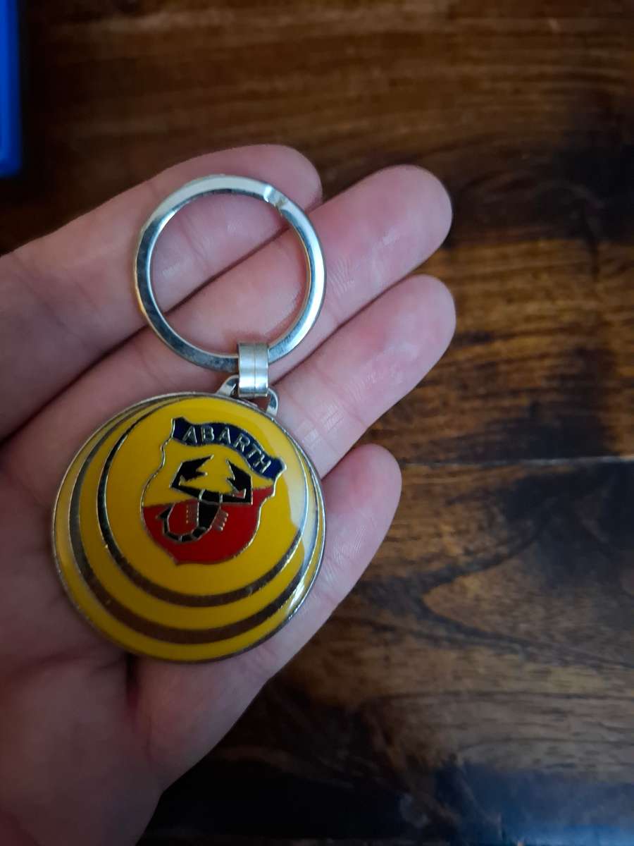 ABARTH stainless steel keyring