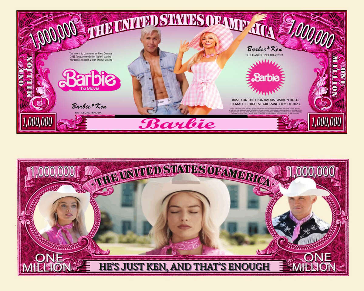 BARBIE NOVELTY MILLION DOLLAR BILL