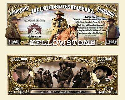 YELLOWSTONE NOVELTY MILLION DOLLAR BILL