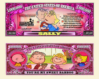 SALLY NOVELTY MILLION DOLLAR BILL ( CHARLIE BROWN )