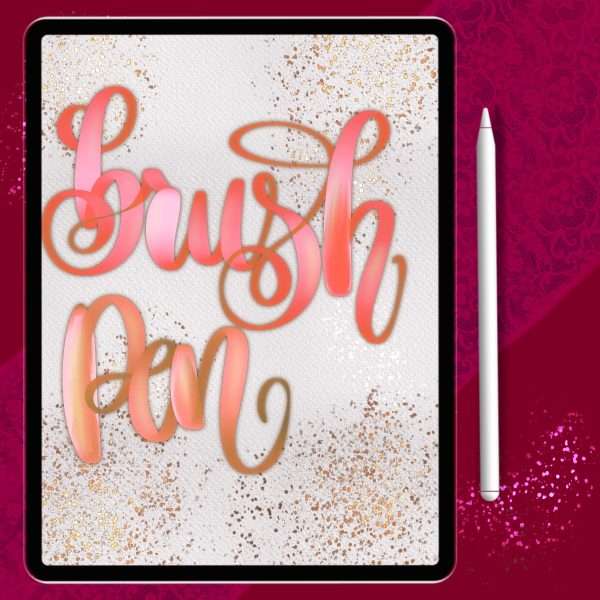 40 Brushes for Digital Calligraphy & Lettering